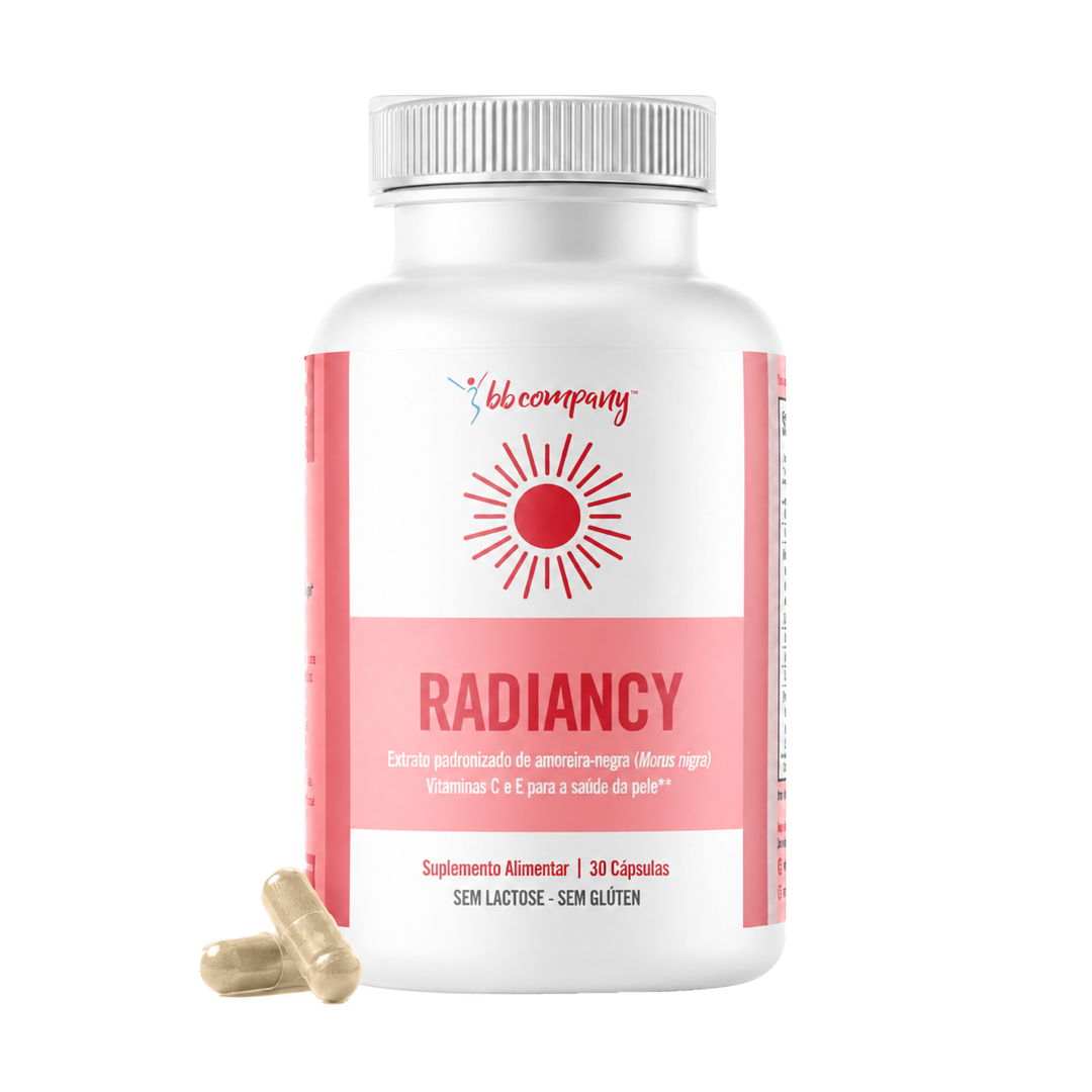 Frasco de Radiancy com as cápsulas